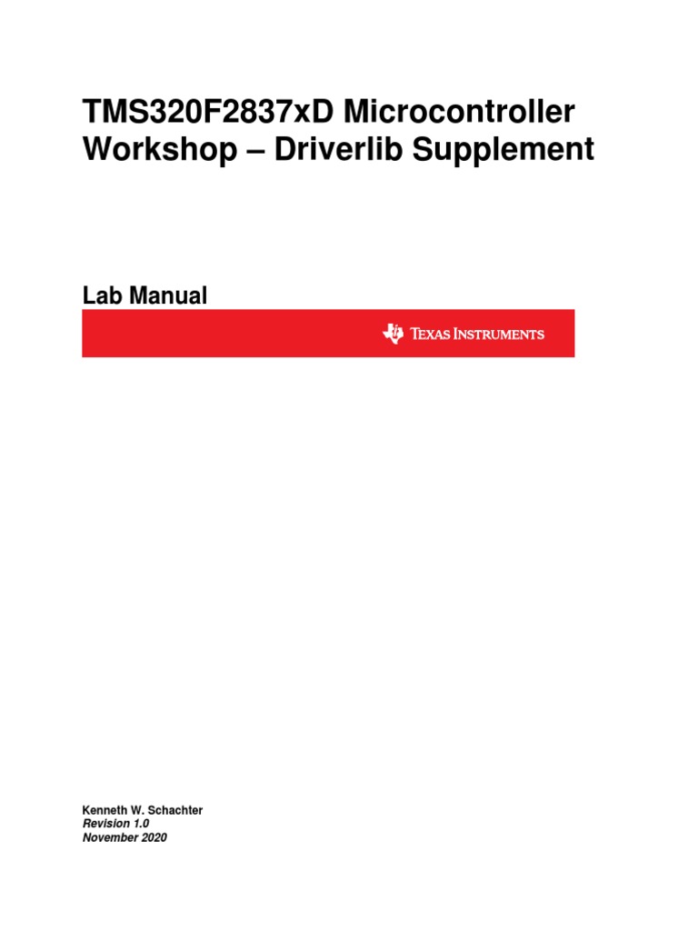 TMS320F2837xD Microcontroller Workshop - Driverlib Supplement | PDF ...