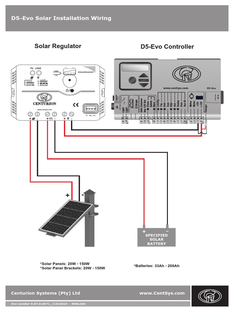 D5-Evo Solar Installation Guide | PDF