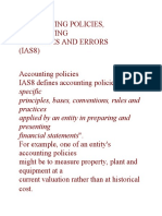 Accounting Policies Ias 8