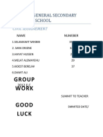 Group Work Good Luck: Milinium General Secondary School