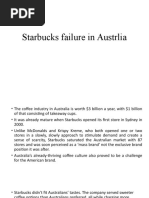 Starbucks Failure in Austrlia