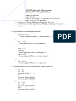 Tutorial 3 Flow of Control (Selection) PDF