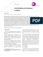 Postpartum Maternal Mortality and Pulmonary Embolism: A Case Report
