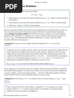 Recurrence Relations-2