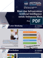 Riset Dan Infrastruktur Artificial Intelligence Untuk Indonesia Maju