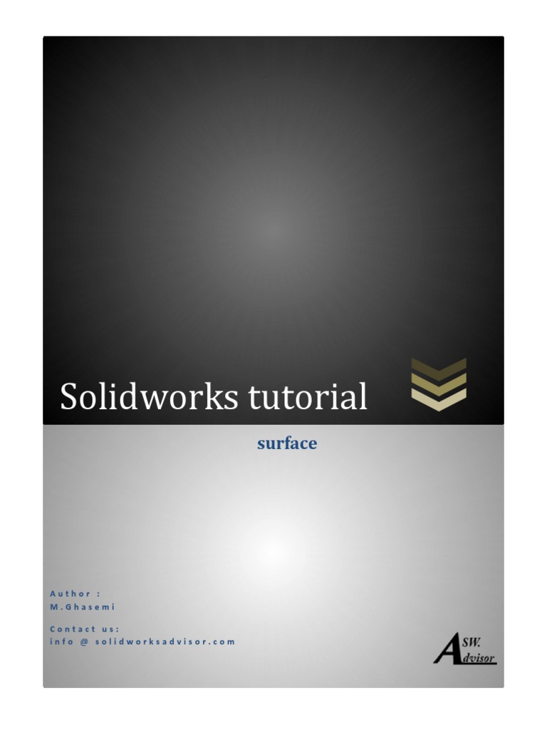 Advanced SolidWorks Surfacing Tutorial | PDF | Geometry | Space