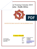 ICD International Short Courses 2019 Calendar-Pretoria (RSA) PDF