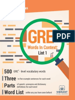 GRE Words in Context: List 1