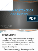 The Importance of Organizing: Karen Joy G. Fallete