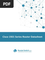 Cisco 1921 Series Router Datasheet