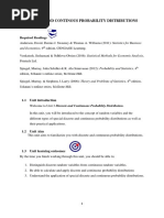 Unit 3 - DISCRETE AND CONTINOUS PROBABILITY DISTRIBUTIONS PDF