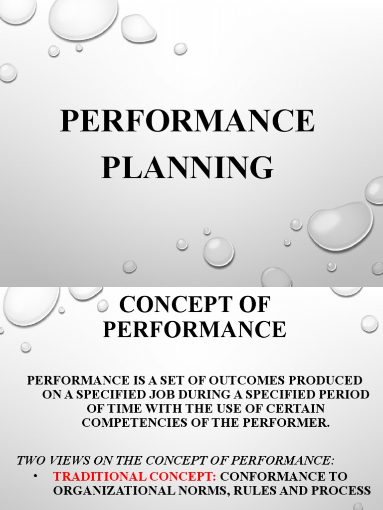 Understanding Performance Planning | PDF | Goal | Goal Setting