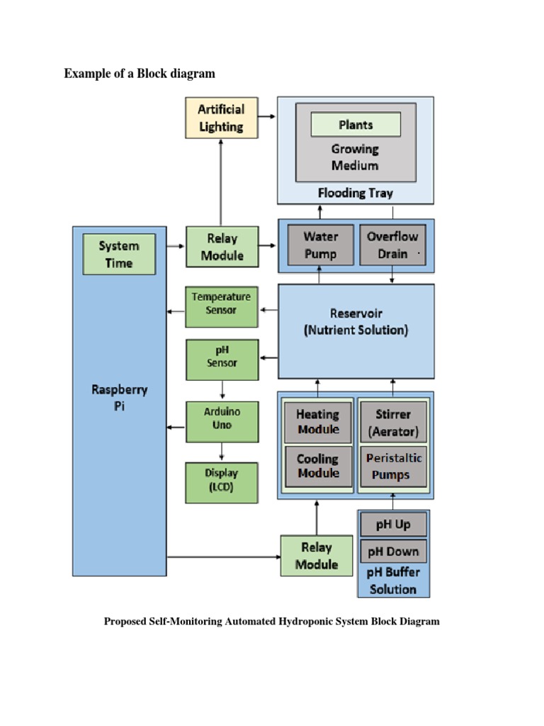 Example of A Block Diagram PDF | PDF | Hydroponics | Computing