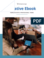 Creative Ebook: Template With A Professional Theme