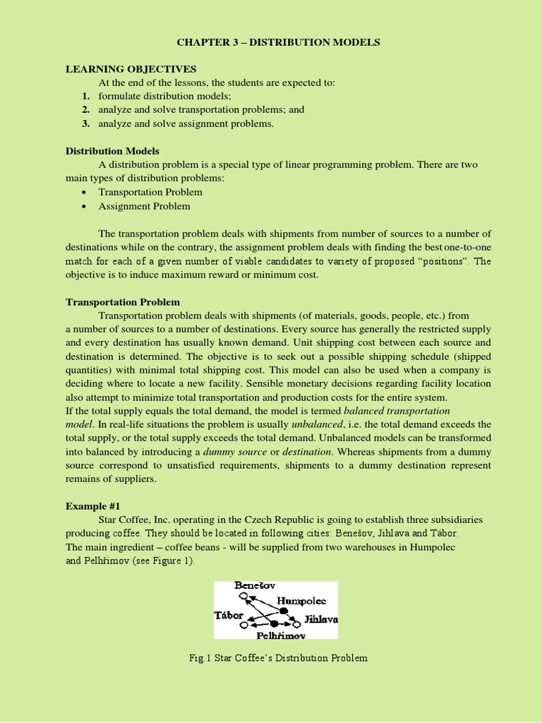 Distribution Models and Solutions | PDF | Applied Mathematics ...