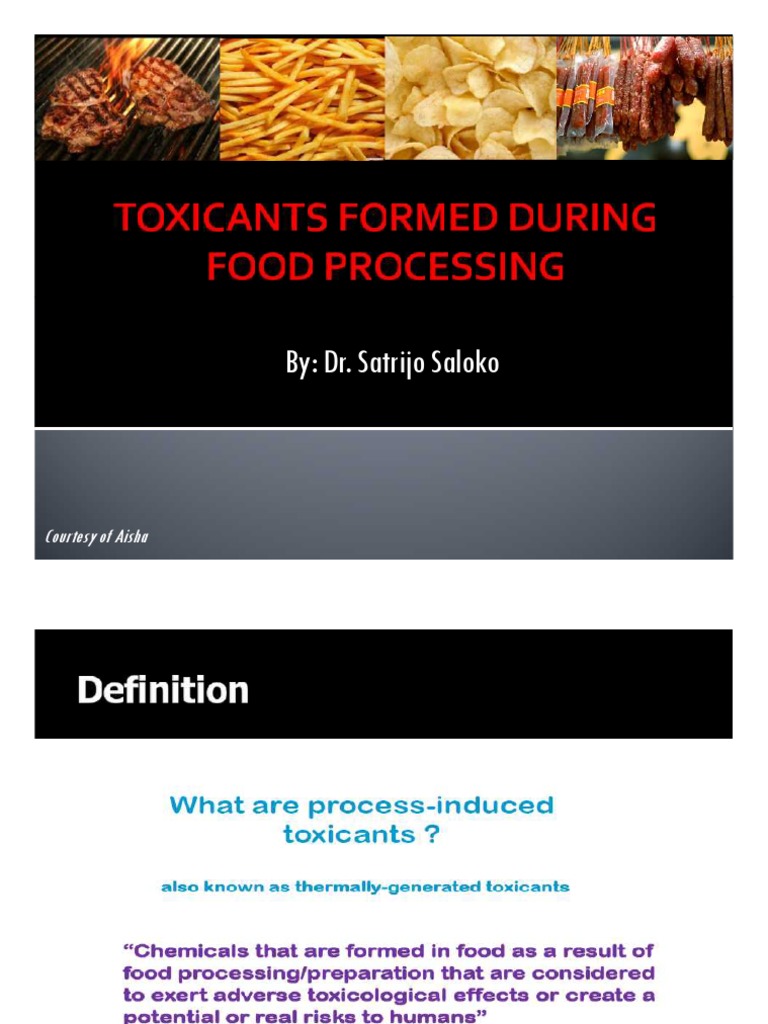Food Toxicants In Processing Methods Pdf Polycyclic Aromatic 