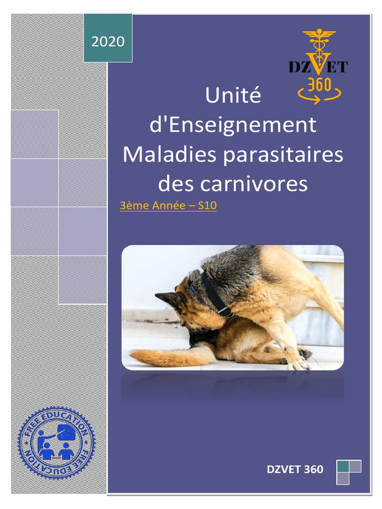 S10 Maladies Parasitaires Des Carnivores Dzvet360 Cours Veterinaires Pdf Parasitologie Chiens