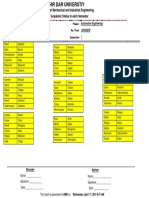 Faculty of Mechanical and Industrial Engineering Student Academic Status in Each Semester