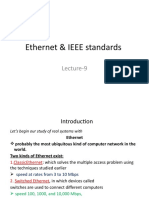 Ethernet & IEEE Standards: Lecture-9