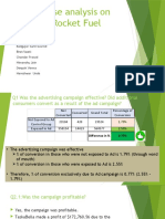 Case Analysis On Rocket Fuel: Submitted by Group - 2