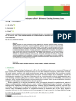 Leakage Resistance Envelopes of API 8 Round Casing Connections Using FE Analysis