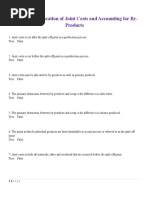 Chapter 11: Allocation of Joint Costs and Accounting For By-Products