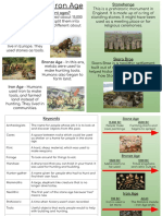 Y3 Stone Age To Iron Age Knowledge Organiser