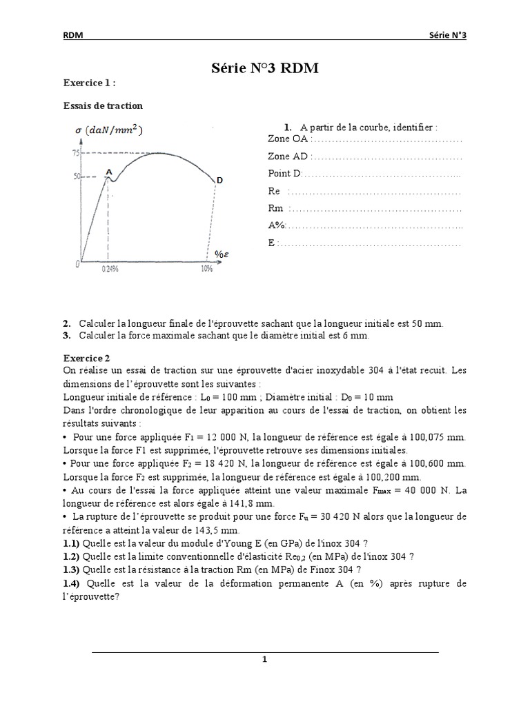 Exercices RDM Cisaillement Lves, PDF