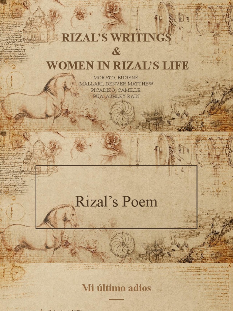 Rizals Writings and Women in Rizals Life | PDF | Philippines