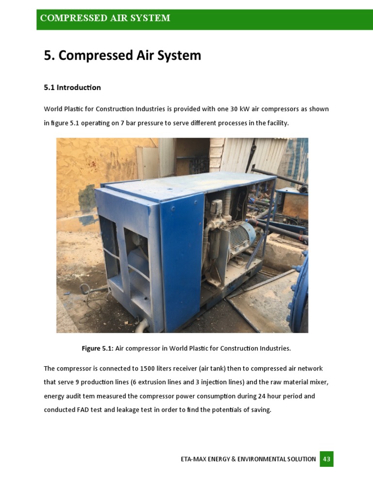 8.chapter 5 Compressed Air System PDF Kilowatt Hour Flow Measurement