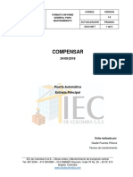 Informe de Correctivo Pta de Entrada Sede Suba