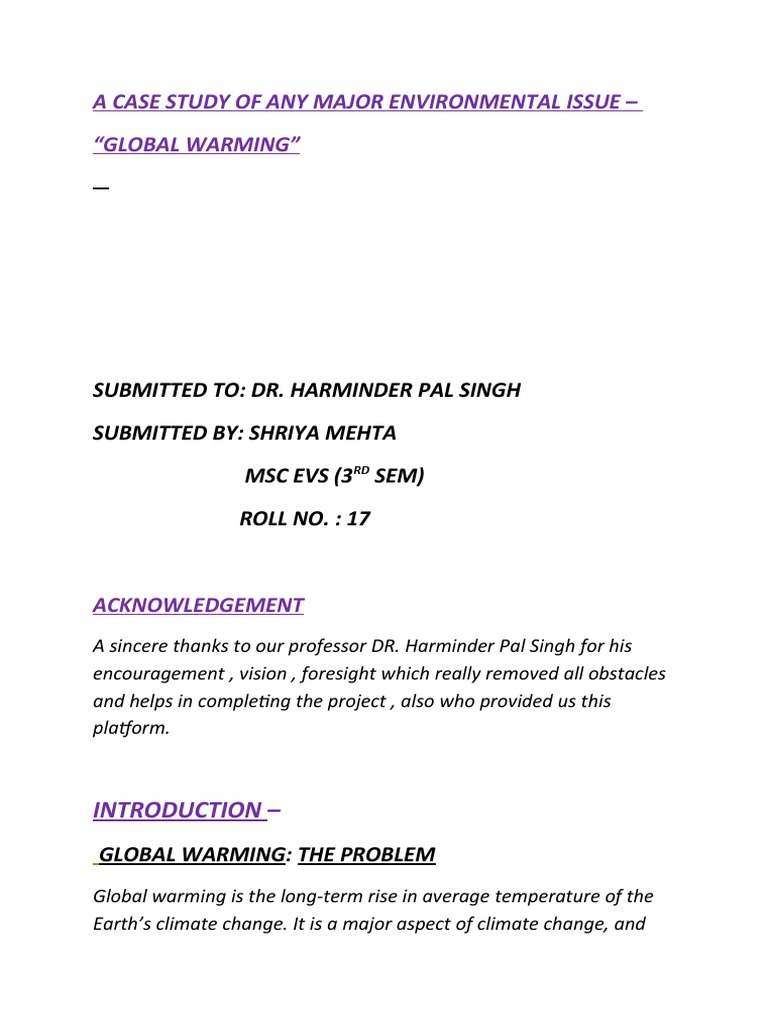 Global Warming: Causes and Effects | PDF | Global Warming | Kyoto Protocol