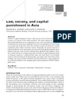 Articulo- Law, Society and Capital Punishment in Asia