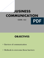 Barriors of Communication & 7Cs