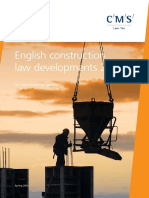 Annual Review of English Construction Law Developments: An International Perspective (May 2012)