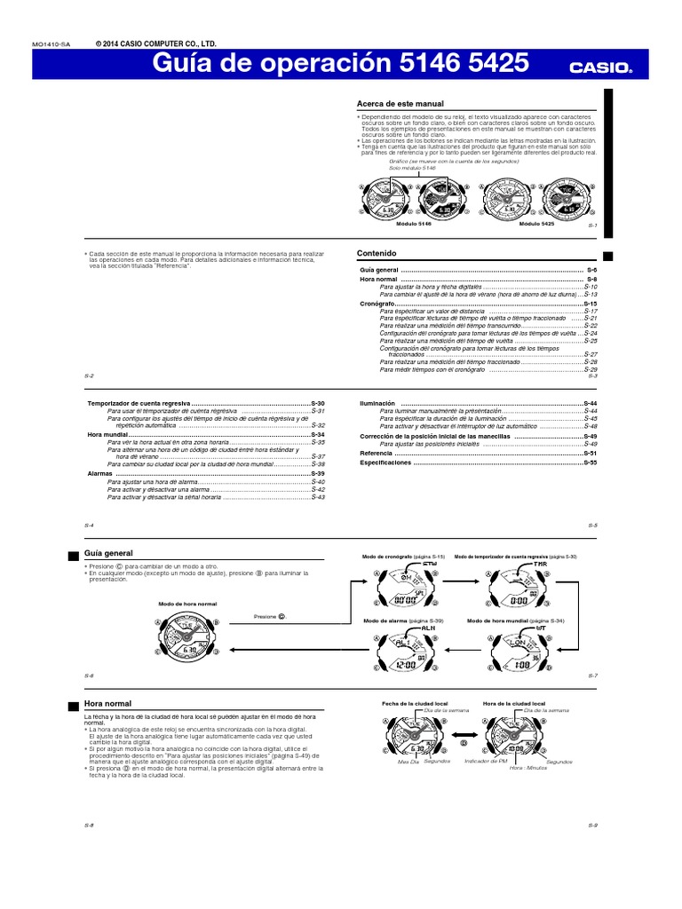 qw5146 PDF | PDF | Reloj | Horario de verano
