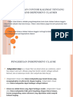 About Dependent & Independent Clause