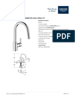 GROHE Specification Sheet 31486001 PDF