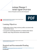 Infectious Disease I - 02. Antibacterial Agent Overview (Courses in Therapeutics and Disease State Management)
