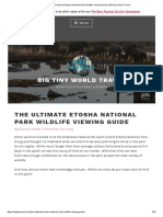 The Ultimate Etosha National Park Wildlife Viewing Guide - BIG Tiny World Travel