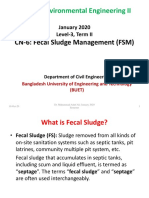 CE 333: Environmental Engineering II: CN-6: Fecal Sludge Management (FSM)