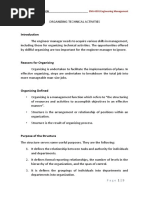 Module 4-organizing technical activities