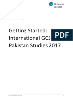 International GCSE Pakistan Studies Getting Started Guide