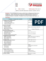 Fiche Programme Management de Projet