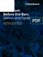 The Boom Before the Ban: QAnon and Facebook