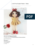 Amigurumi Honey Doll Free English Pattern - Rabia Güllü Pattern