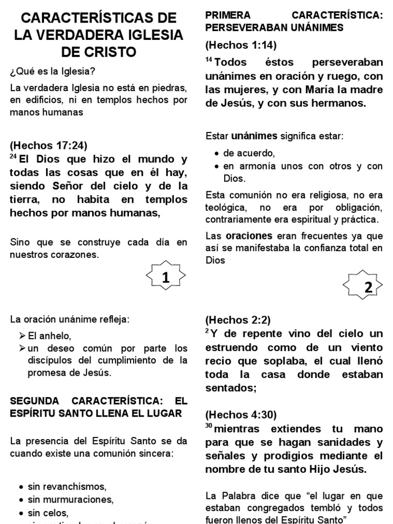 Características de La Verdadera Iglesia de Cristo | PDF | eucaristía ...