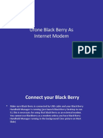 Blackberry As Modem Presentation