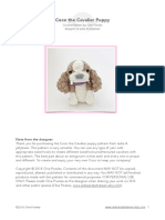 Coco The Cavalier Puppy: Crochet Pattern by Chie Powles Designer of Aidie & Jellybean
