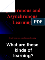 Synchronous and Asynchronous Learning